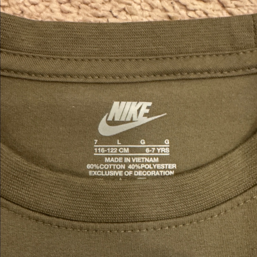 Nike Olive Green Logo Tee and Shorts Set - Picture 3 of 6
